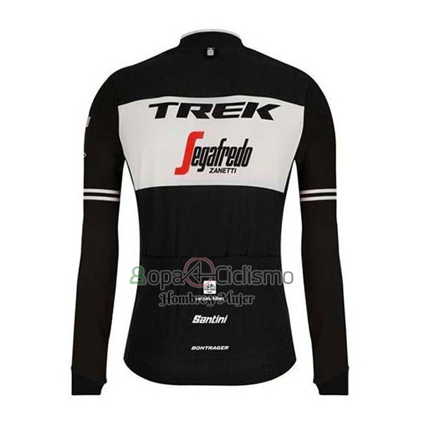 Trek Segafrojoo Ropa Ciclismo Culotte Largo 2020 Mangas Largas Negro Blanco